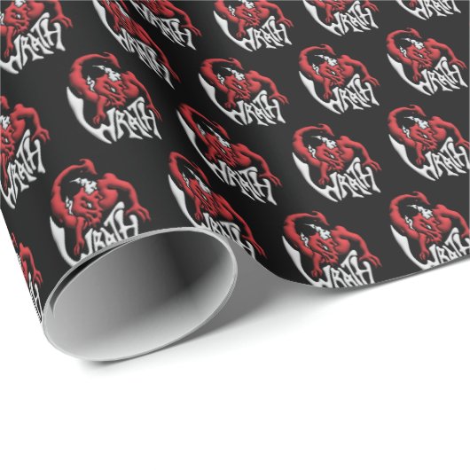 Wrap your Sinful Present Wrath Devil Geschenkpapier (Rolleneckpunkt)