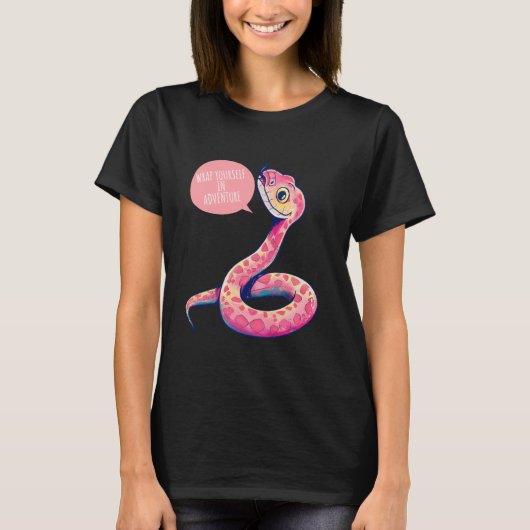 Wrap Yourself in Adventure Funny Quote Cute Cartoo T-Shirt (Vorderseite)