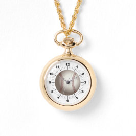 Wraparound Gold Watch für Damen im Baseball Armbanduhr