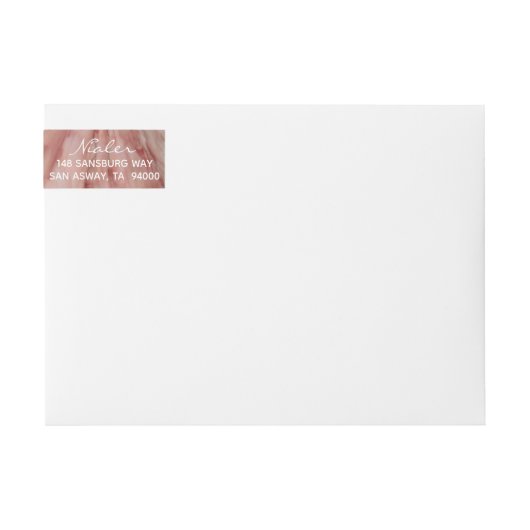 WrapAround Label Pinks Lavender Wedding Envelope (Vorderseite)