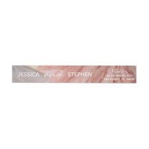 WrapAround Label Pinks Lavender Wedding Envelope