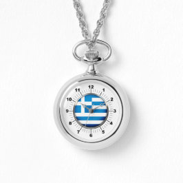 Wraparound Silver Watch über die Flagge der Frauen Armbanduhr
