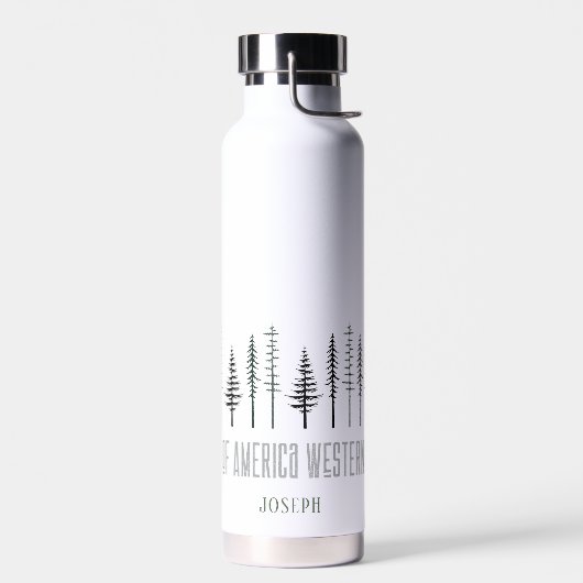 Wraparound Treeline Design Trinkflasche (Links)