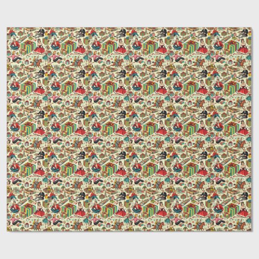 Wraping Paper beschreibt das Muster für Comicen Geschenkpapier (Flach)