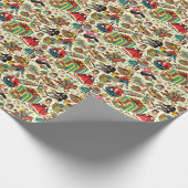 Wraping Paper beschreibt das Muster für Comicen Geschenkpapier (Ecke)