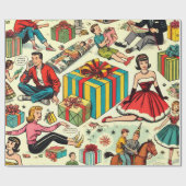 Wraping Paper beschreibt das Muster für Comicen Geschenkpapier (Flach)