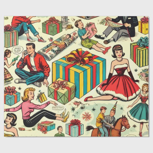 Wraping Paper beschreibt das Muster für Comicen Geschenkpapier (Flach)