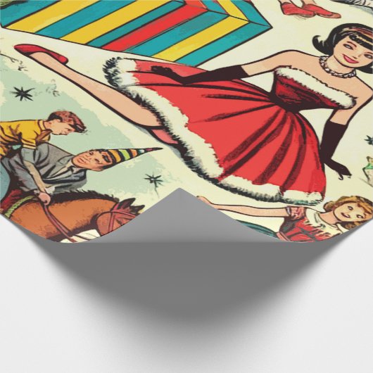 Wraping Paper beschreibt das Muster für Comicen Geschenkpapier (Ecke)