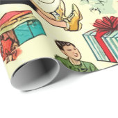 Wraping Paper beschreibt das Muster für Comicen Geschenkpapier (Rolleneckpunkt)