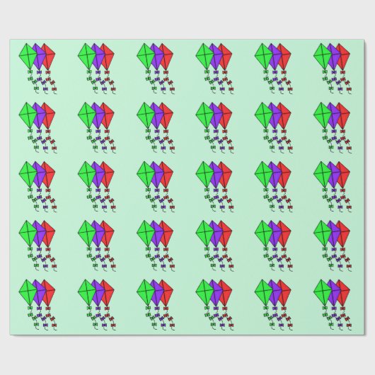 Wraping Paper Kites Geschenkpapier (Flach)