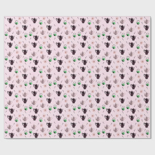 Wraping Papier des Teekannemusters Geschenkpapier