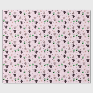 Wraping Papier des Teekannemusters Geschenkpapier