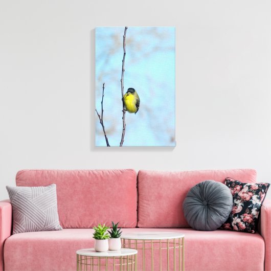 Wrapped Canvas - Angry Finch Leinwanddruck (Insitu (Wohnzimmer))