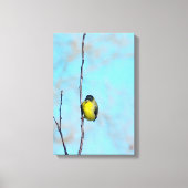 Wrapped Canvas - Angry Finch Leinwanddruck (Vorderseite)