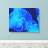 Wrapped Canvas Jelly Fish Leinwanddruck (Insitu (Holzboden))