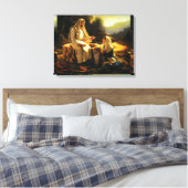 Wrapped Canvas Jesus and Samaritan women Leinwanddruck (Insitu (Schlafzimmer))