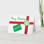 Wrapped Diese Weihnachtskarte Feiertagskarte (Vorderseite)