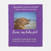 Wrapped in Her Gentle Light Fleecedecke (Vorderseite)