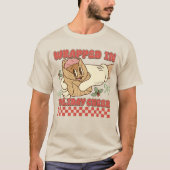 Wrapped in Holiday Cheer Mexican Christmas Tamal T-Shirt (Vorderseite)