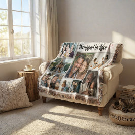 "Wrapped in Liebe" wirbellose Kruste Decke