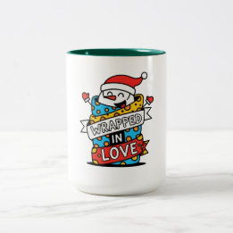 Wrapped in Love Christmas Zweifarbige Tasse