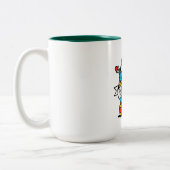 Wrapped in Love Christmas Zweifarbige Tasse (Links)