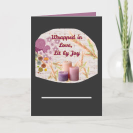 Wrapped in Love, Lit by Joy | Heartfelt Christmas Karte