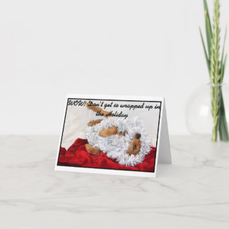 Wrapped in the Holiday note card. Feiertagskarte