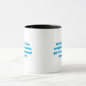Wrapped meines Onkels (blau) Tasse (Zentrum)