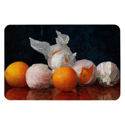 Wrapped Orange by William Joseph Mccloskey Magnet (Horizontal)