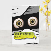 Wrapped Up Mummy Karte (Gelbe Blume)