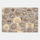 Wrapper aus Igel-Party Geschenkpapier Set (Vorderseite)