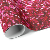 Wrapper für den Glitzer in Hot Pink Geschenkpapier (Rolleneckpunkt)