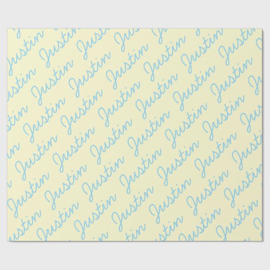 Wrapper für den personalisierten Geburtsnamen Geschenkpapier (Flach)