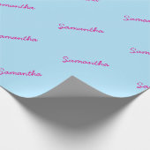 Wrapper für den personalisierten Geburtsnamen Geschenkpapier (Ecke)