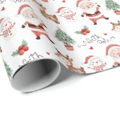 Wrapper für den Santa North Pole Geschenkpapier (Rolleneckpunkt)