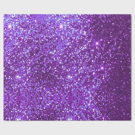 Wrapper für lila Glitzer Geschenkpapier (Flach)