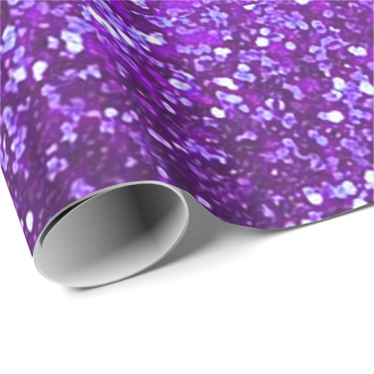 Wrapper für lila Glitzer Geschenkpapier (Rolleneckpunkt)