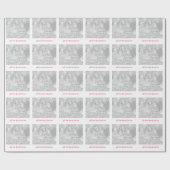 Wrapper für personalisierte Foto- oder Bildnachric Geschenkpapier (Flach)