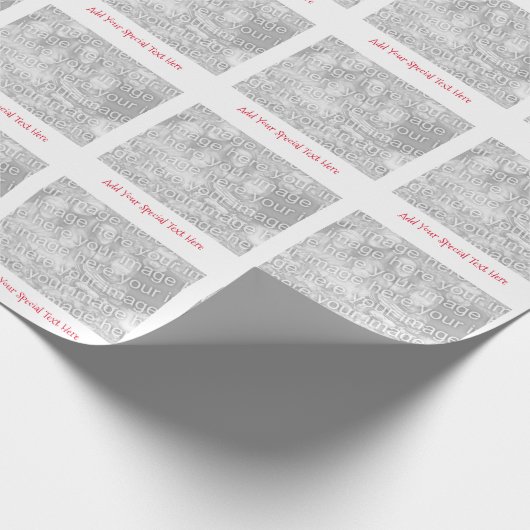 Wrapper für personalisierte Foto- oder Bildnachric Geschenkpapier (Ecke)