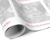 Wrapper für personalisierte Foto- oder Bildnachric Geschenkpapier (Rolleneckpunkt)