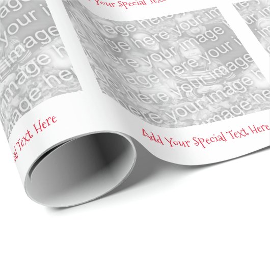Wrapper für personalisierte Foto- oder Bildnachric Geschenkpapier (Rolleneckpunkt)