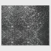 Wrapper für schwarze Glitzer Geschenkpapier (Flach)