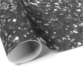 Wrapper für schwarze Glitzer Geschenkpapier (Rolleneckpunkt)
