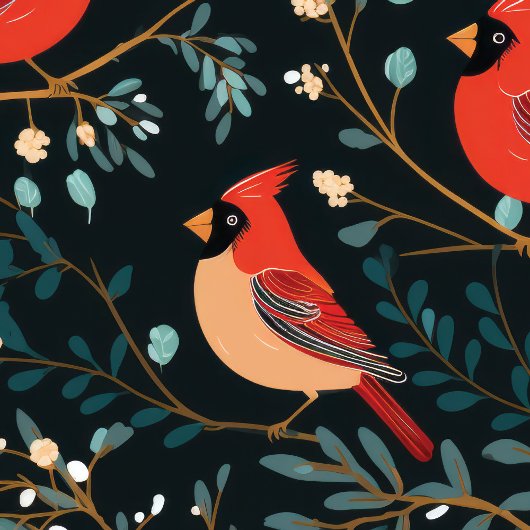 Wrapper für Vintage Kardinal Geschenkpapier