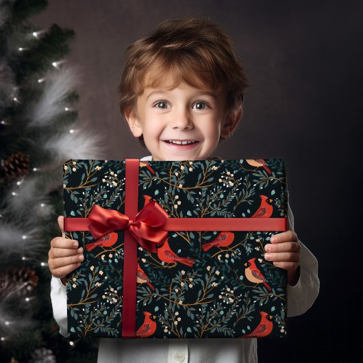 Wrapper für Vintage Kardinal Geschenkpapier