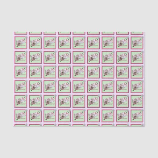 Wrapper-Gewebe - VERBINDUNG - Gerahmtes Symbol Seidenpapier (Vorderseite)