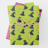 Wrapper, gut rosa und grüne Hexe Geschenkpapier Set (Beispiel)