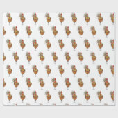 Wrapper Paper Color Rooster Chicken Geschenkpapier (Flach)