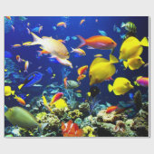 Wrapper Paper für Unterwasser-5-6-Bildoptionen Geschenkpapier (Flach)